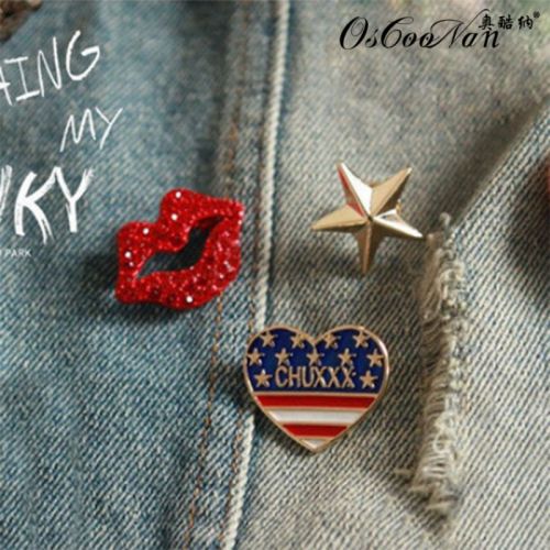 Broche femme OSCOONAN en Alliage argent et plaqué or - Ref 1183711