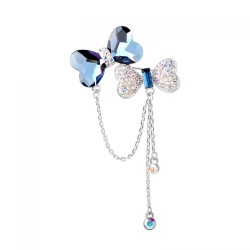 Broche Lovers LADY COLOUR en cristal autrichien - Ref 1185652