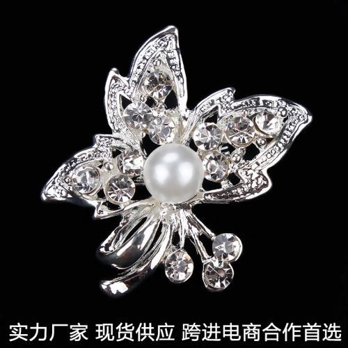 Broche femme en Alliage argent et plaqué or - Ref 1187095