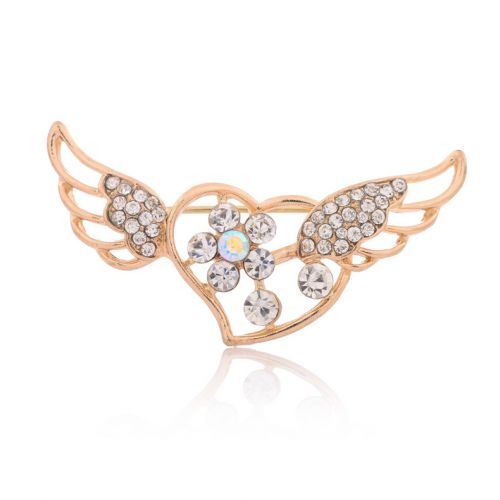 Broche femme en Zircon diamant - Ref 1187358