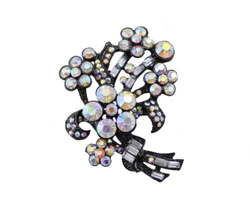 Broche femme en Alliage argent et plaqué or - Ref 1187449