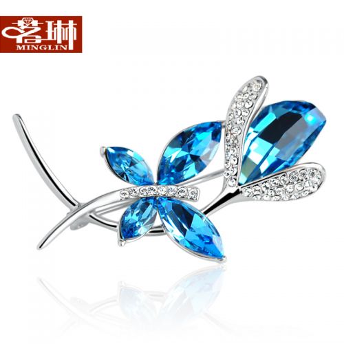 Broche femme en cristal autrichien - Ref 1187779