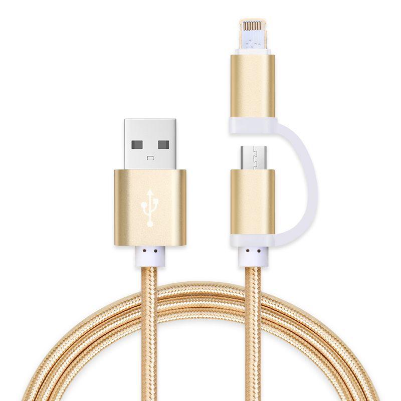 Câble adaptateur pour téléphone mobile en Alliage + nylon - Ref 3380744