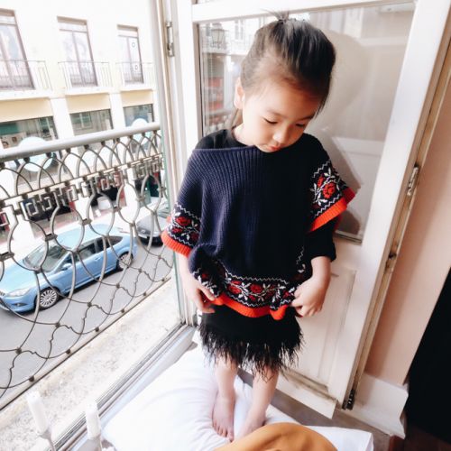 Cape pour fille en mélange - Ref 2154838