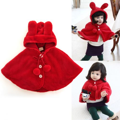 Cape pour fille en corail - Ref 2154940