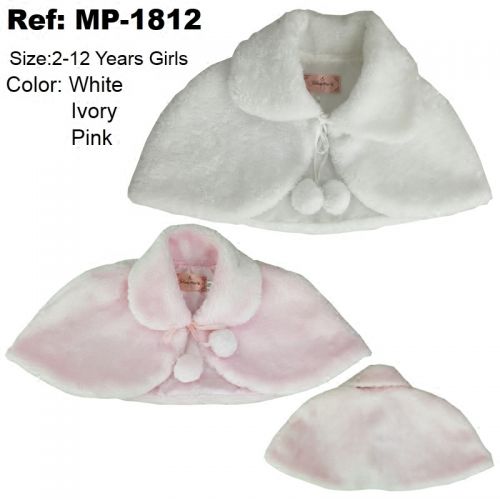 Cape pour fille GLAMOUR en laine - Ref 2155288