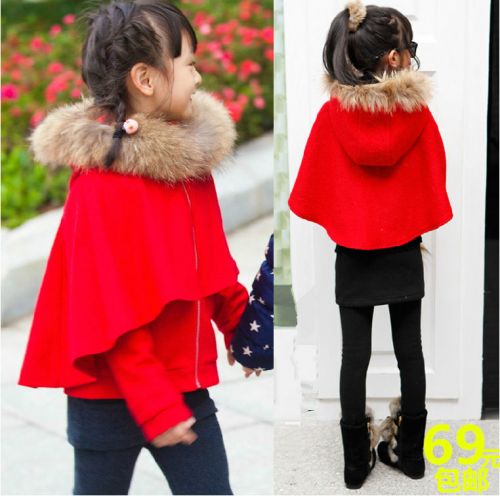 Cape pour fille en laine - Ref 2155671