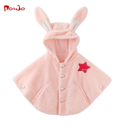 Cape pour fille POJO en corail - Ref 2155682