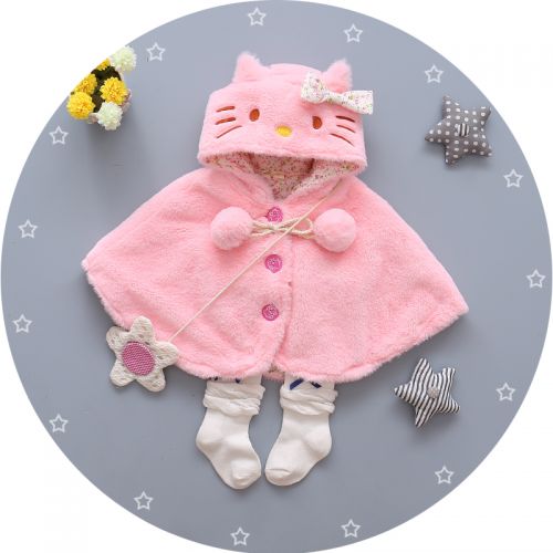 Cape pour fille en flanelle - Ref 2155824