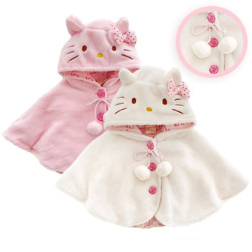 Cape pour fille KITTY en corail - Ref 2156222