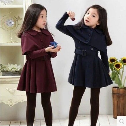 Cape pour fille en laine - Ref 2156590