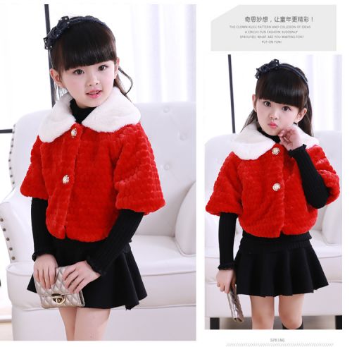 Cape pour fille en laine - Ref 2157221