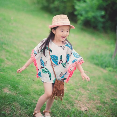 Cape pour fille en lin - Ref 2157305