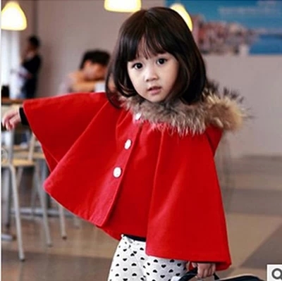 Cape pour fille en laine - Ref 2157348