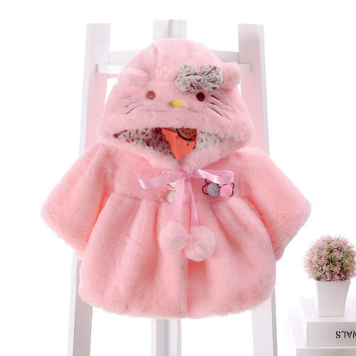 Cape pour fille en flanelle - Ref 2157369