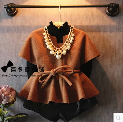 Cape pour fille en laine - Ref 2157397
