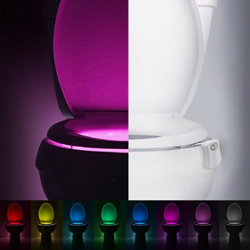 Capteur de lumiere LED  pour toilette a 16 couleurs 3423822