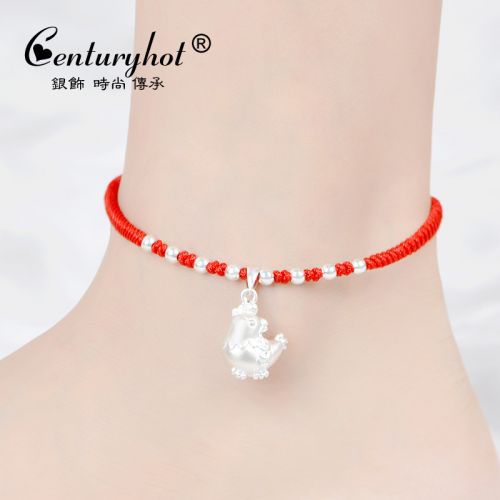 Chaine de cheville Femme CENTURYHOT Argentée - Ref 3101416