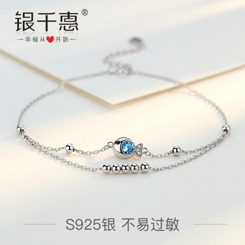 Chaine de cheville Femme Argentée - Ref 3101418