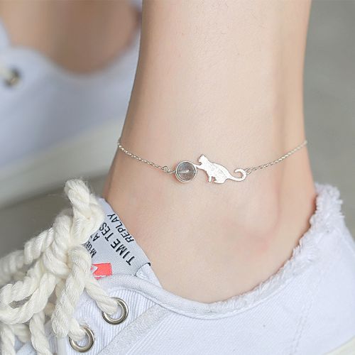 Chaine de cheville Femme Argentée - Ref 3101514