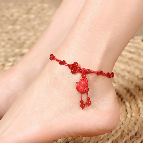 Chaine de cheville Femme FENG YI Bijoux en Cristal naturel pierre semi-precieuse - Ref 3101574