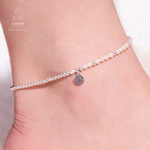 Chaine de cheville Femme HANDCRAFTS FROM LADY MISS GU en Nacre - Ref 3101587