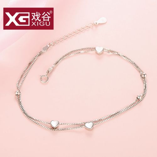 Chaine de cheville Femme Argentée - Ref 3101688