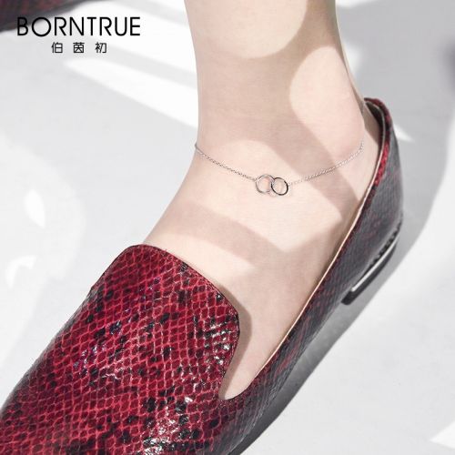 Chaine de cheville Femme BORNTRUE Argentée - Ref 3101726