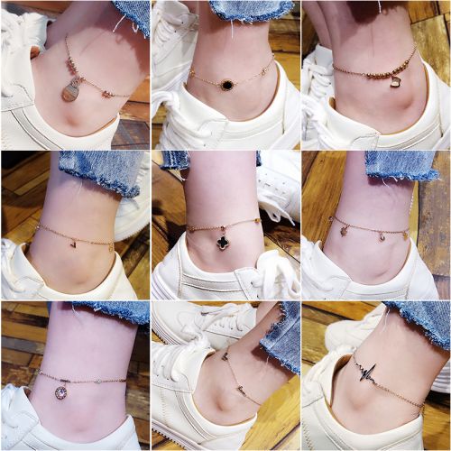 Chaine de cheville Femme en Acier au titane - Ref 3101758