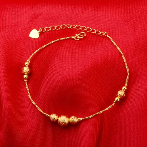 Chaine de cheville Femme AMOUR D OREILLE en Alliage argent plaque or - Ref 3101759