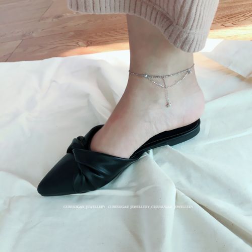 Chaine de cheville Femme Argentée - Ref 3101800