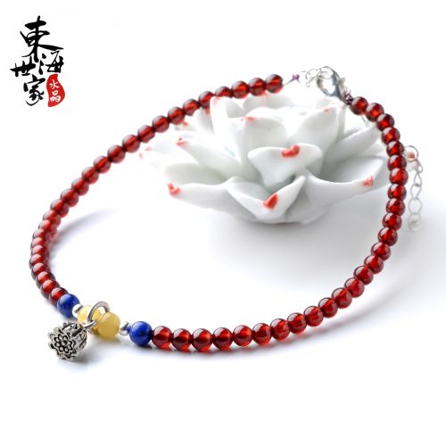 Chaine de cheville Femme en Cristal naturel pierre semi-precieuse - Ref 3101889