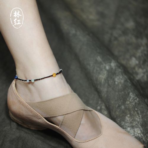 Chaine de cheville en Cristal naturel pierre semi-precieuse - Ref 3101941