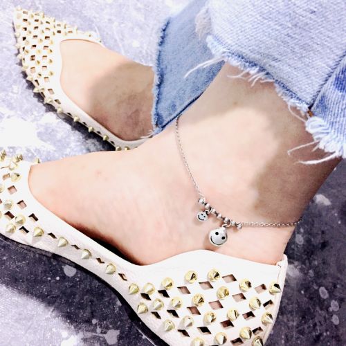 Chaine de cheville Femme GU YUFAN Argentée - Ref 3101946