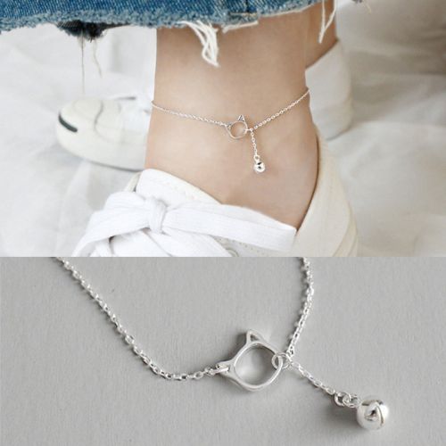 Chaine de cheville Femme CHARMAINE Argentée - Ref 3102100
