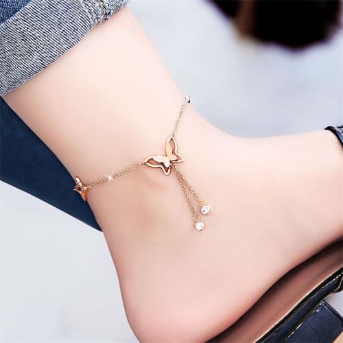 Chaine de cheville Femme en Acier au titane - Ref 3102150