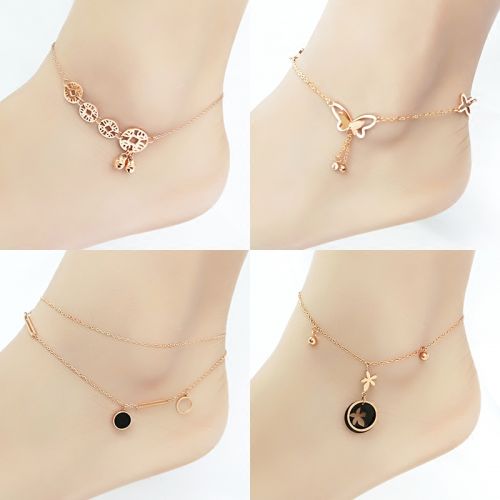 Chaine de cheville Femme en Acier au titane - Ref 3102203
