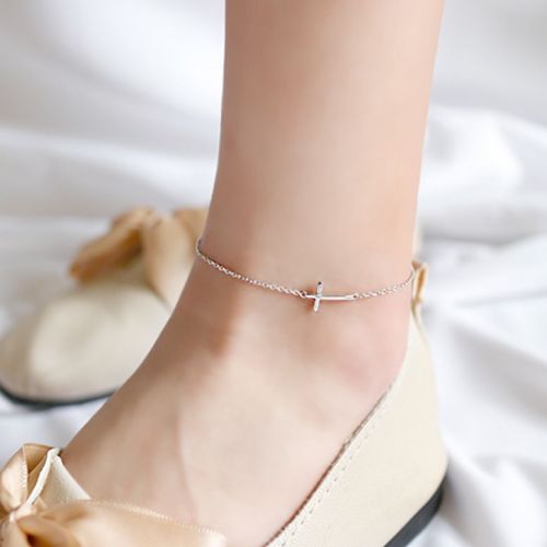 Chaine de cheville Femme Argentée - Ref 3102228