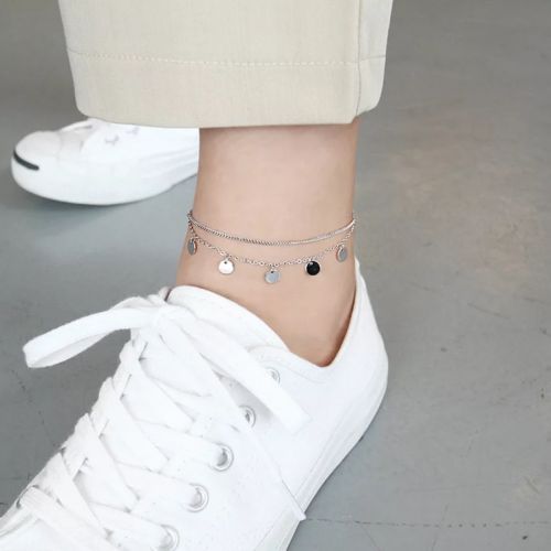 Chaine de cheville Femme Argentée - Ref 3102316