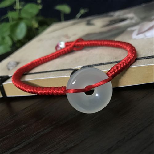 Chaine de cheville DING JIUCHANG en Cristal naturel pierre semi-precieuse - Ref 3102367