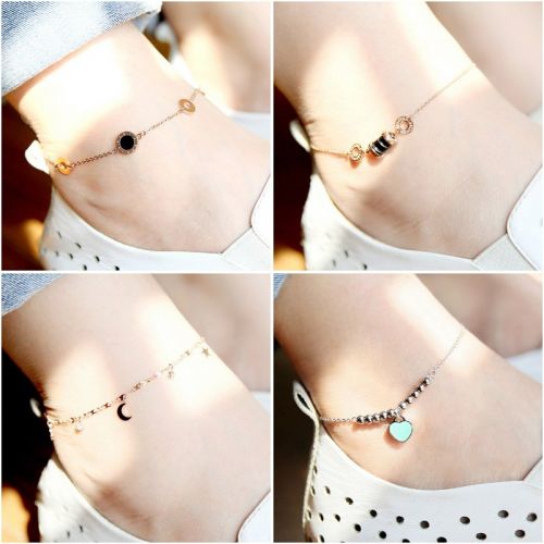 Chaine de cheville Femme en Acier au titane - Ref 3102462