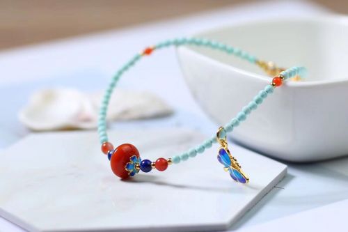 Chaine de cheville en Cristal naturel pierre semi-precieuse - Ref 3102530