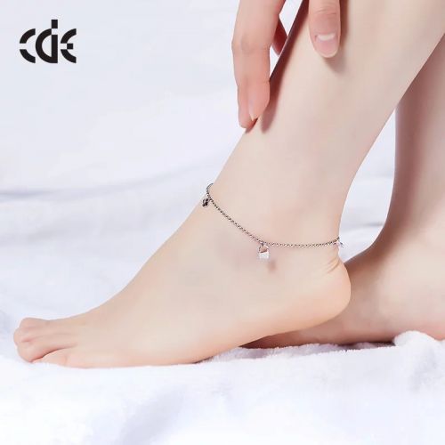 Chaine de cheville Femme CDE Argentée - Ref 3102545