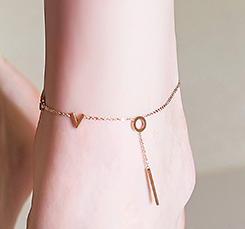 Chaine de cheville Femme en Acier au titane - Ref 3102682