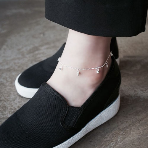 Chaine de cheville Femme Argentée - Ref 3102703