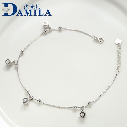 Chaine de cheville Femme Argentée - Ref 3102708