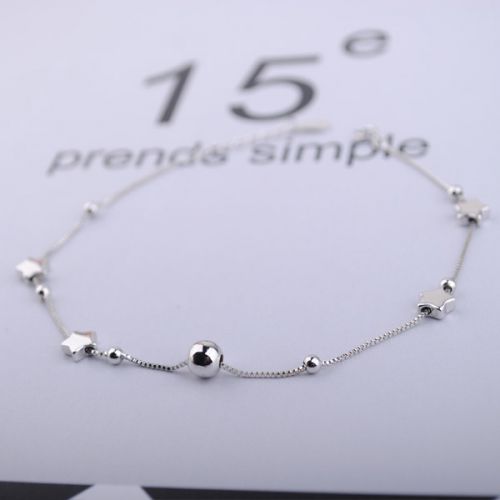 Chaine de cheville Femme REVE DU CENTRE COMMERCIAL Argentée - Ref 3102731