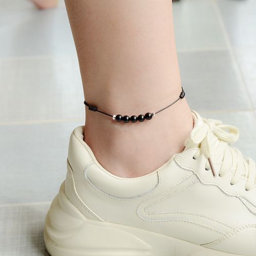 Chaine de cheville Femme en Cristal naturel pierre semi-precieuse - Ref 3102841