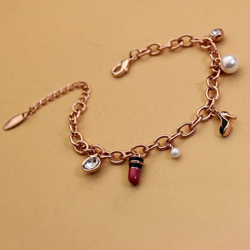 Chaine de cheville Femme VIENNOIS en Alliage argent plaque or - Ref 3102851