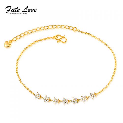 Chaine de cheville Femme FATE LOVE en Acier au titane - Ref 3102915